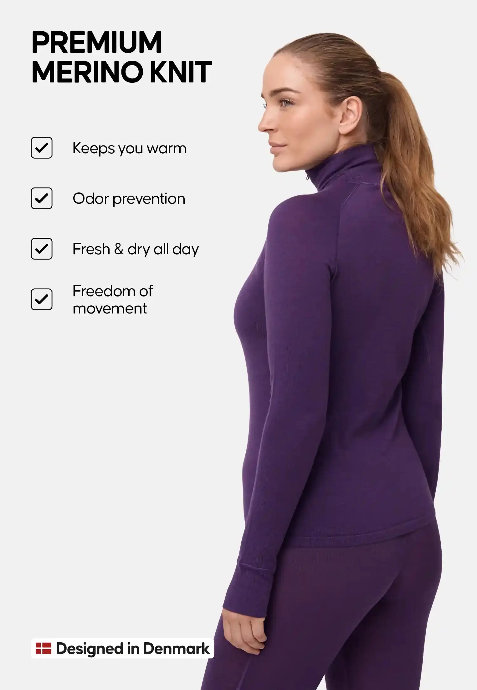 CORE MERINO HALF-ZIP SKIUNDERTRØJE - Image 12