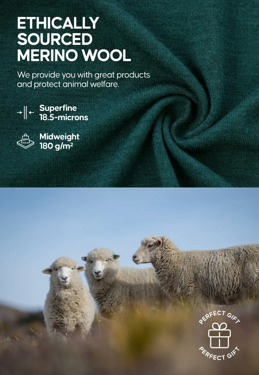 MERINOULD BASELAYER BLUSE TIL MÆND - Image 14