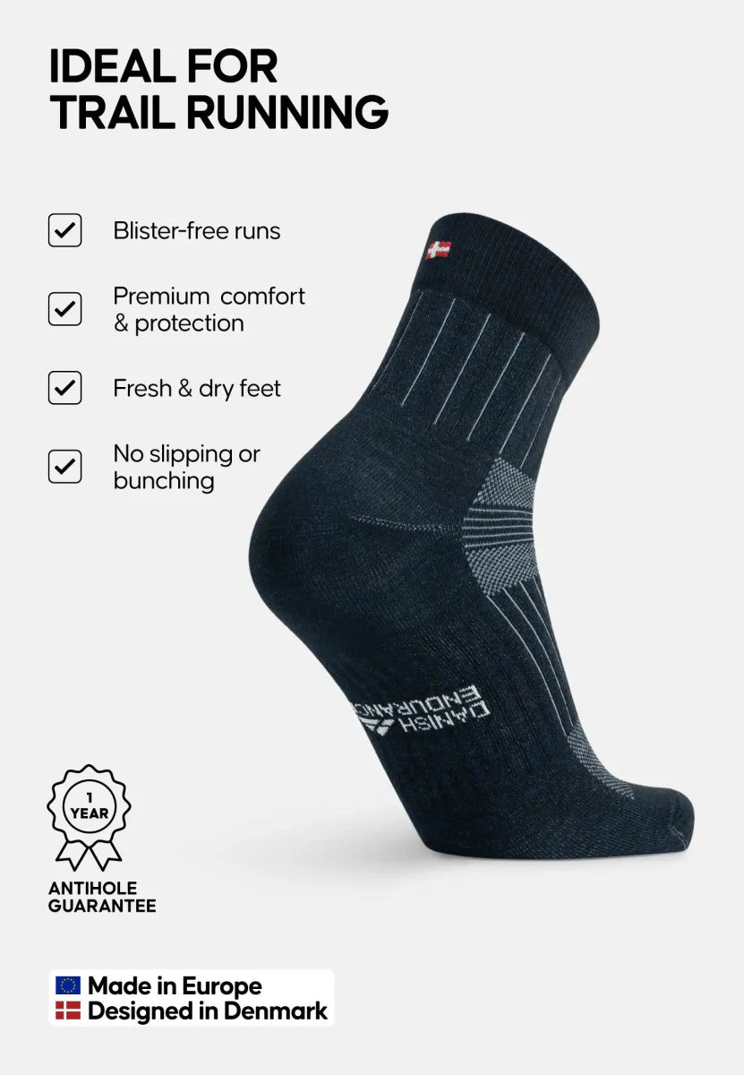 MERINO RUNNING QUARTER STRØMPER - Image 7